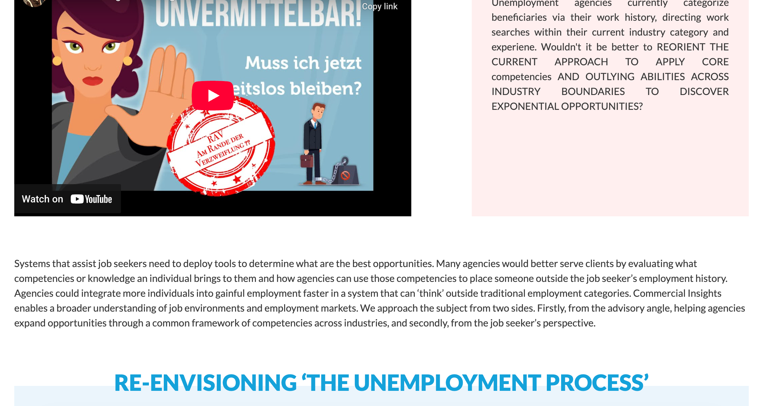 Commercial Insights home page
