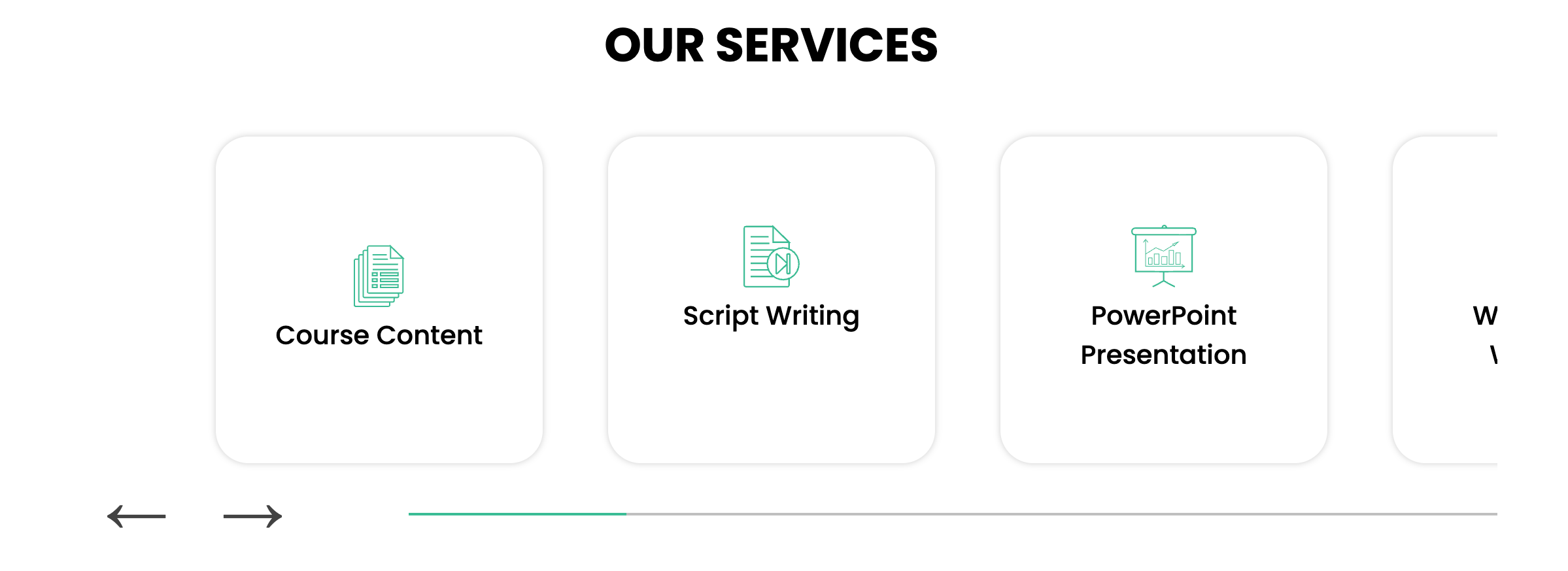 WebL homepage with hero and introduction